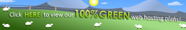 All of our hosting plans are Carbon zero and 100% Eco Friendly